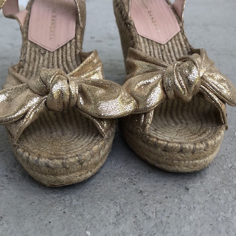 Loeffler Randall metallic bow heeled espadrilles - Picture 4 of 7